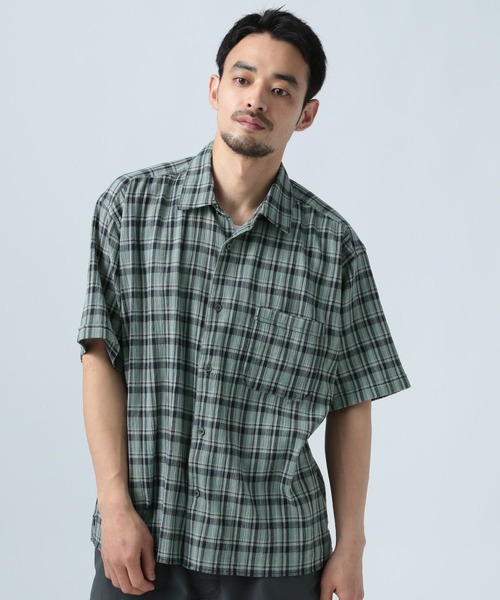 BAYFLOW（ベイフロー） シャツ 「快適な着心地」楊柳チェックシャツ