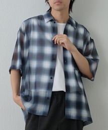 シャツ メッシュオンブレチェック半袖シャツ メンズ｜ZOZOTOWN Yahoo!店