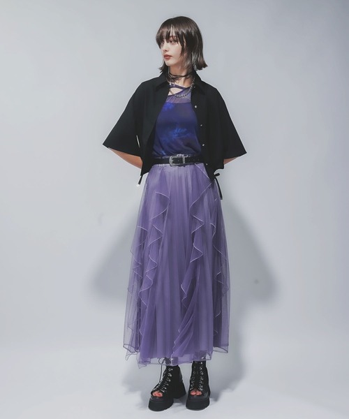 ブラウス シャツ リネンライクショートシャツ(HARE) レディース HARE ブラウス シャツ リネンライクショートシャツ(HARE