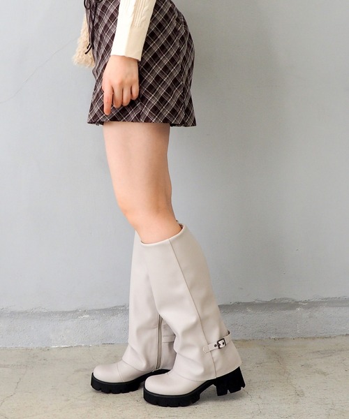 ★新品未使用MAXIM3㍉ソフトブーツLサイズ★ byあしながおじさん ブーツ 軽量｜ルーズロングブーツ 8990029