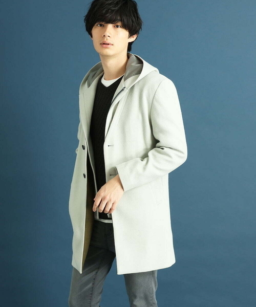 「MK MICHEL KLEIN HOMME 」 コート LARGE ブラック メンズ_画像5