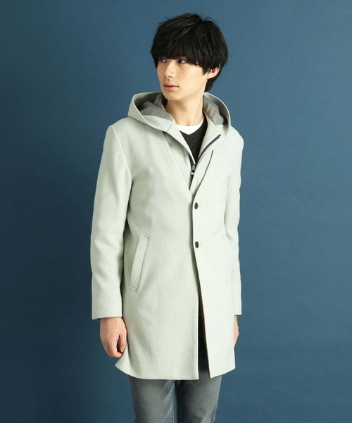 「MK MICHEL KLEIN HOMME 」 コート LARGE ブラック メンズ_画像6