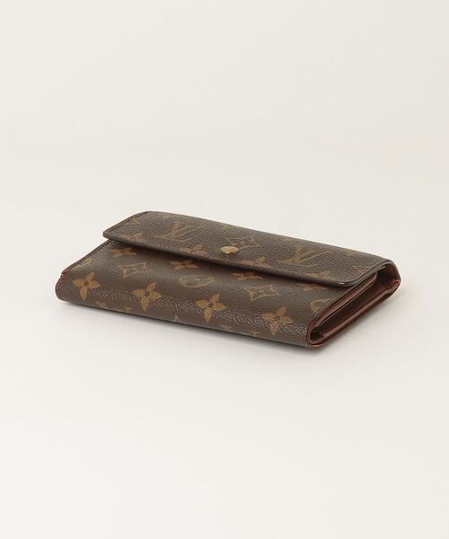 Louis Vuitton 財布ブラウン レザー ルイヴィトン LOUIS VUITTON 財布 二つ折り レザー 総柄 ロゴ