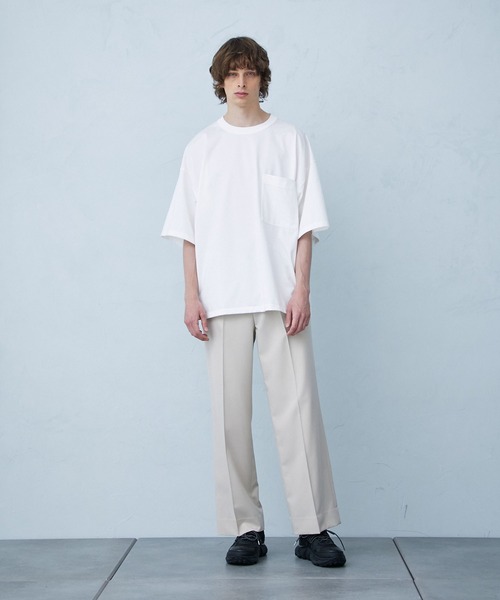 「PUBLIC TOKYO」 半袖Tシャツ 1 ホワイト メンズ