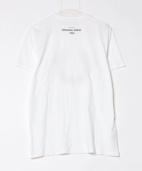 「FRED PERRY」 半袖Tシャツ M ホワイト メンズ