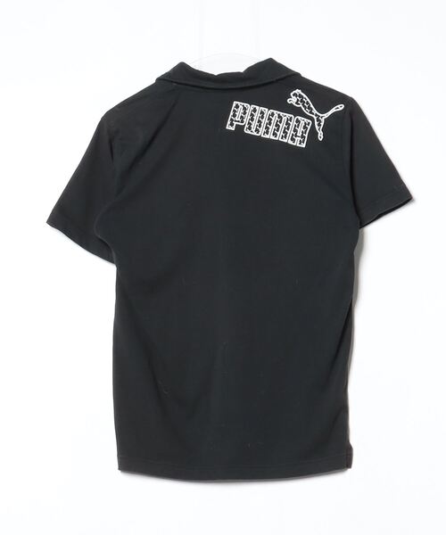 「PUMA」 刺繍半袖Tシャツ M ブラック メンズ