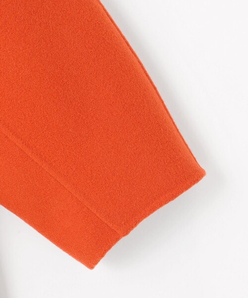 自由区（ジユウク） ノーカラーコート コート ウールリバーノーカラー