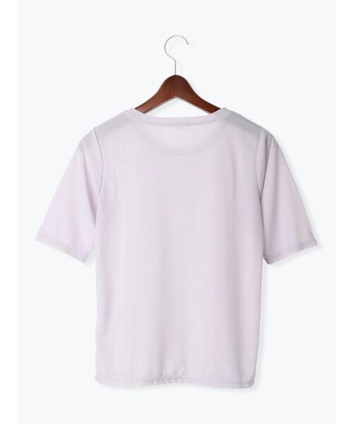Te chichi TERRASSE シアーハーフスリーブトップス レディース