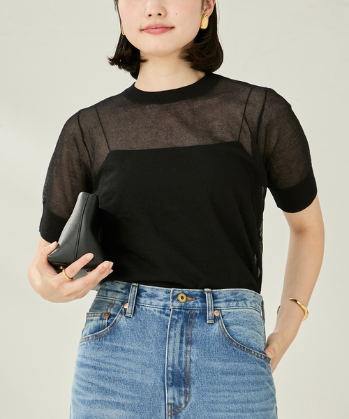 plage ニット セーター SHEER C/N レディース : ZOZOTOWN Yahoo