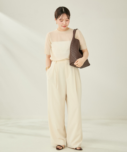 (plage)ニット plage ニット セーター SHEER C/N レディース : ZOZOTOWN Yahoo