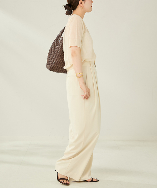 plageプラージュ＊SHEER C/Nニット＊新品未使用 plage ニット セーター SHEER C/N レディース : ZOZOTOWN Yahoo