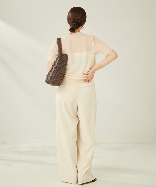 plageプラージュ＊SHEER C/Nニット＊新品未使用 plage ニット セーター SHEER C/N レディース : ZOZOTOWN Yahoo