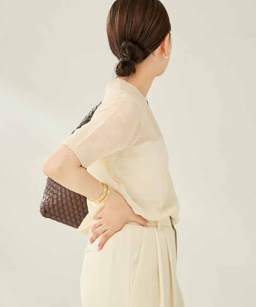plageプラージュ＊SHEER C/Nニット＊新品未使用 plage ニット セーター SHEER C/N レディース : ZOZOTOWN Yahoo