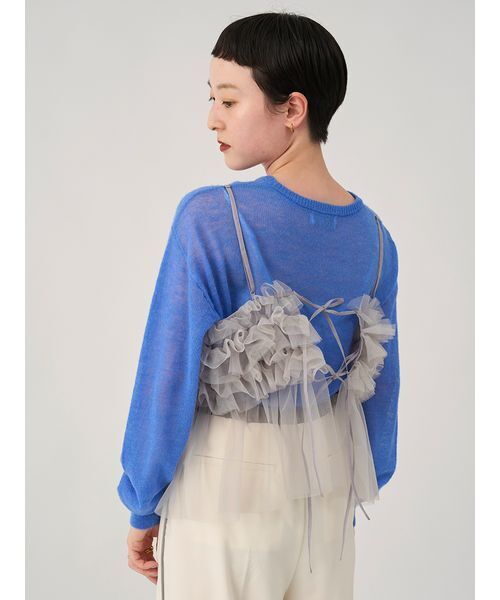 emmi atelier - emmi 今期完売オーガンジービスチェ emmi tシャツ 「USAGI ONLINE限定」チュールビスチェ レディース