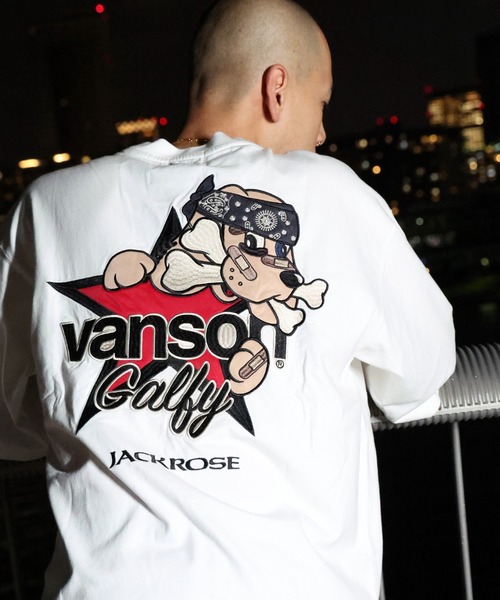 VANSON×GALFY×JACKROSE】炎犬Long Sleeve Tee(MENS) COLLABORATION