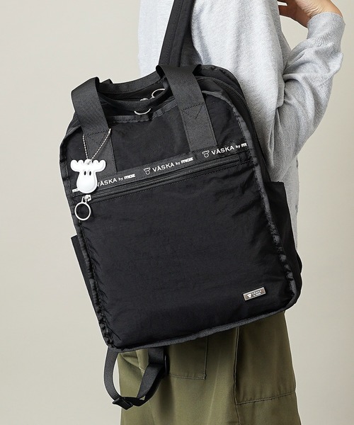 MOKUA3様　ボストン型2way リュック(M)　ハンドメイド moz（モズ） デイバック リュック 「VASKA by moz」ヴェスカ リュック