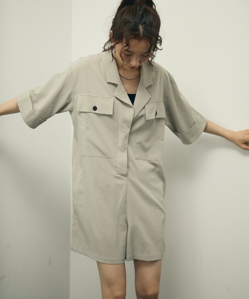 オールインワン Soft work tailor collar all in one / ソフトワーク