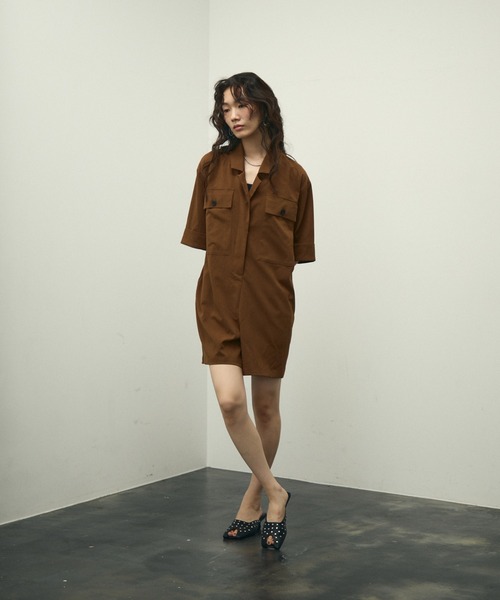 オールインワン Soft work tailor collar all in one / ソフトワーク