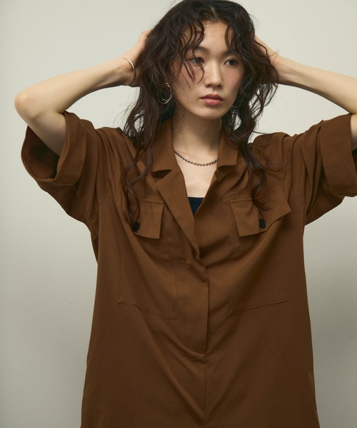 オールインワン Soft work tailor collar all in one / ソフトワーク