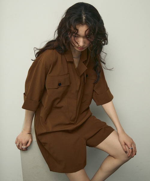 オールインワン Soft work tailor collar all in one / ソフトワーク