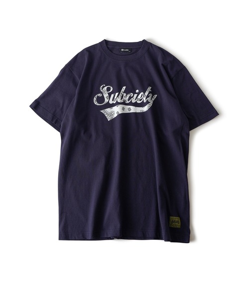 「Subciety」 半袖Tシャツ LARGE ブラック メンズ