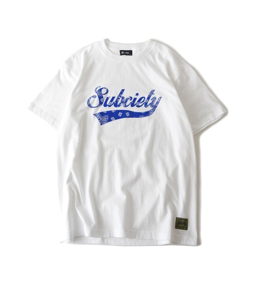 「Subciety」 半袖Tシャツ LARGE ブラック メンズ