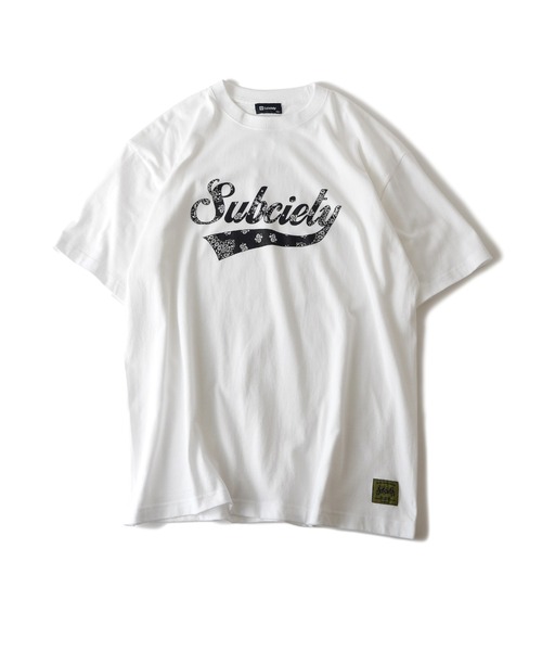 「Subciety」 半袖Tシャツ LARGE ブラック メンズ
