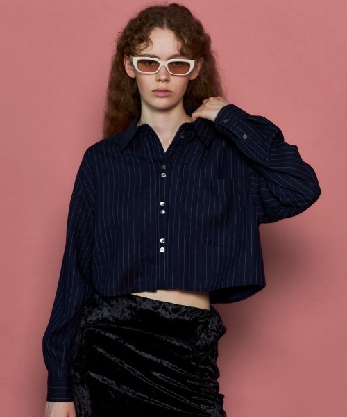 MAISON SPECIAL（メゾンスペシャル） ブラウス シャツ Tuck Stripe