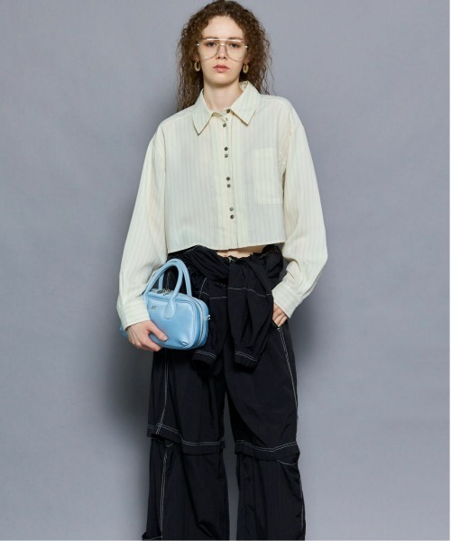 MAISON SPECIAL ショート丈 トップス クロップドデニムトップス【MAISON SPECIAL/メゾンスペシャル】（T