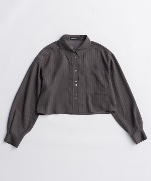 MAISON SPECIAL（メゾンスペシャル） ブラウス シャツ Tuck Stripe