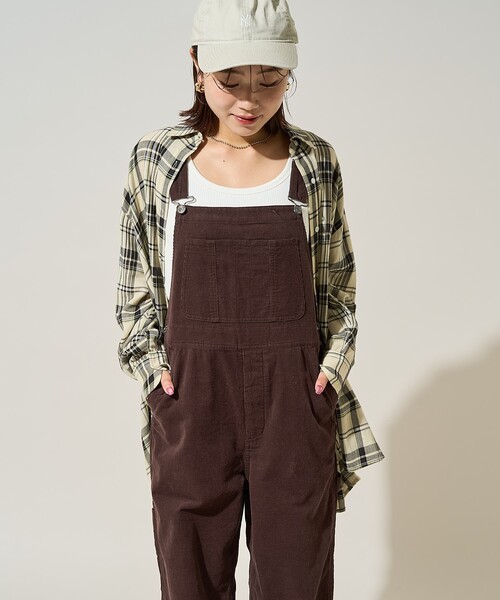 SHAREEF コーデュロイサロペット オーバーオール オーイシマサヨシ FREAK'S STORE サロペット オーバーオール カントリーフラワー