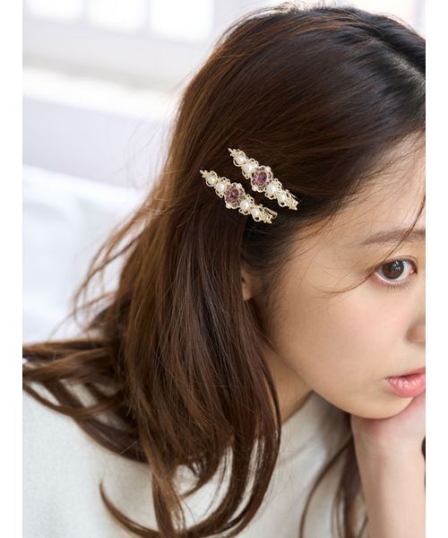 SNIDEL HOME ヘアピン ビジューヘアピン : ZOZOTOWN Yahoo!店