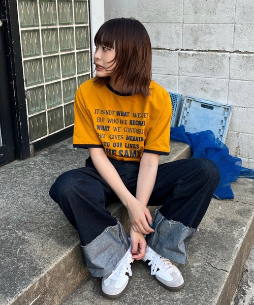 「shesame」 デニムパンツ LARGE インディゴブルー レディース