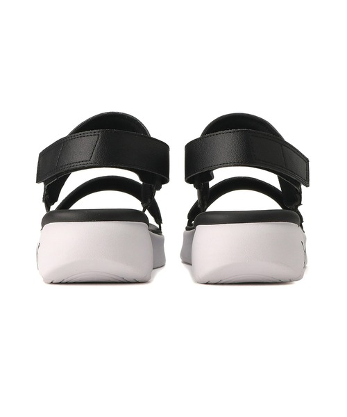 「PUMA」 フラットサンダル 23.0cm ブラック×ホワイト レディース_画像6