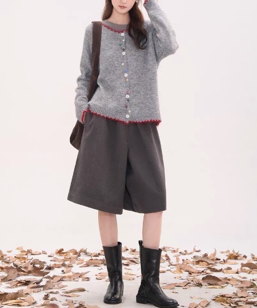 gossip!ロサンゼルス ニット セーター カラフルボタンミックス