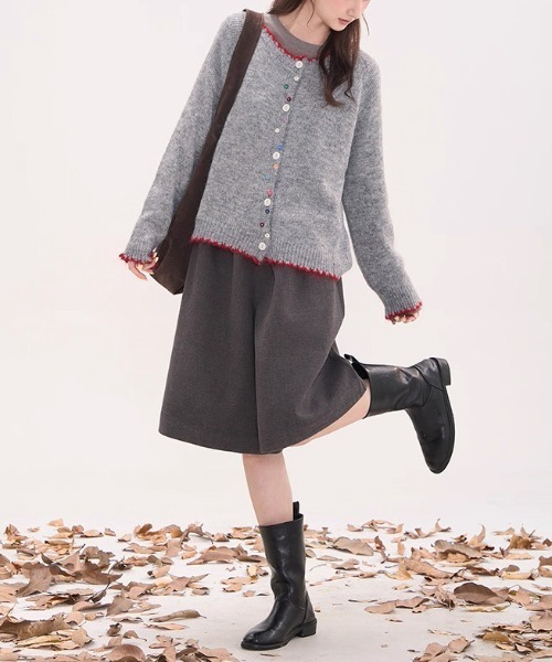 gossip!ロサンゼルス ニット セーター カラフルボタンミックス