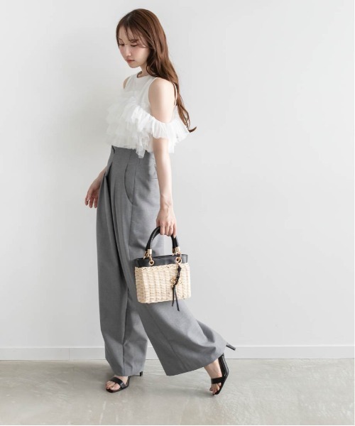 「RANDA」 ノースリーブトップス FREE ホワイト レディース_画像6