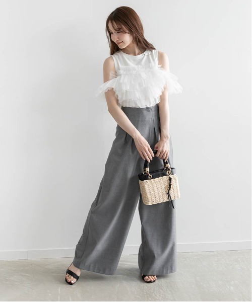 「RANDA」 ノースリーブトップス FREE ホワイト レディース_画像7