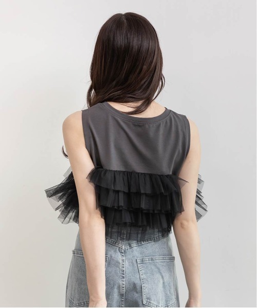 「RANDA」 ノースリーブトップス FREE ホワイト レディース_画像9