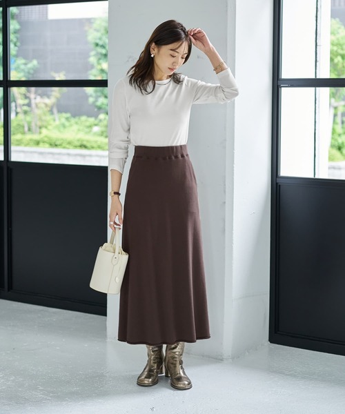 powol Just Relax Maxi Skirt マキシ丈 ロングスカート STYLE DELI（スタイルデリ） ロング スカート 「Made in JAPAN