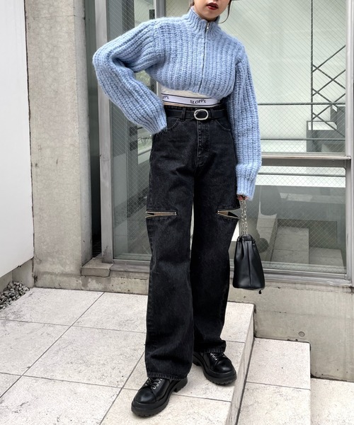「WHO'S WHO gallery」 ニットカーディガン MEDIUM ベージュ レディース_画像9