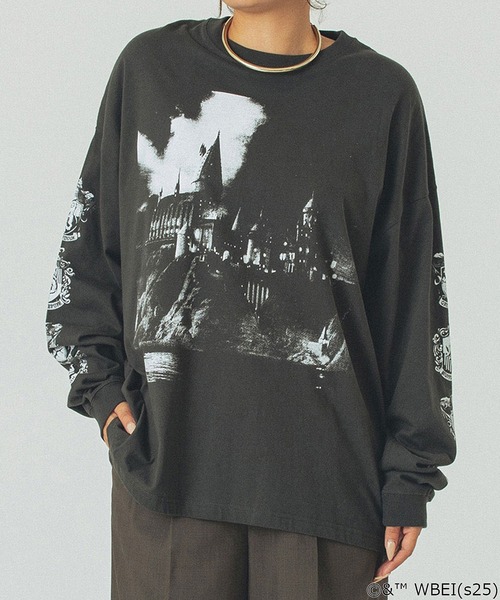 ROSE BUD（ローズバッド） tシャツ (COLSUN)HOGWARTS SCHOOL L/S T