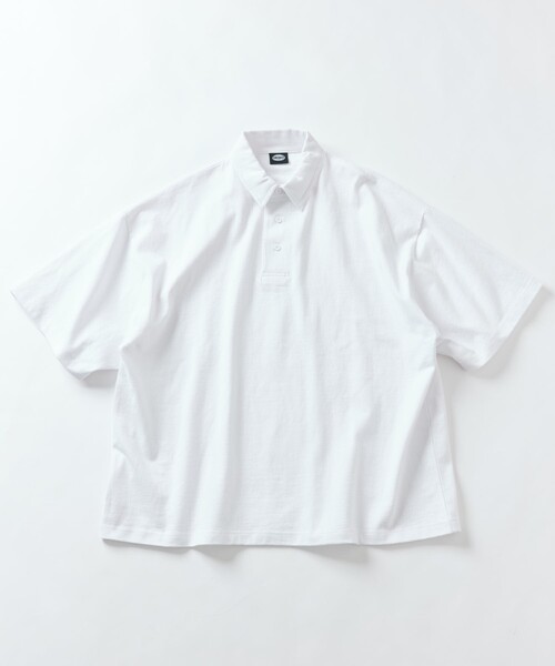 「FREAK'S STORE」 半袖ポロシャツ SMALL ベージュ メンズ_画像2
