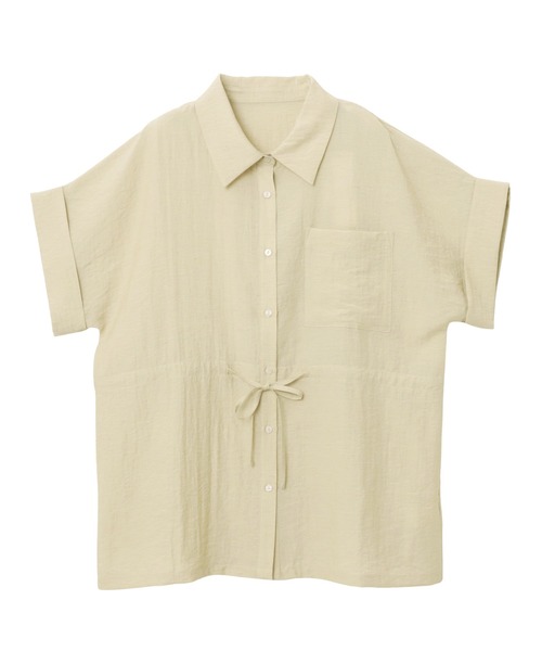 「andme」 半袖チュニック M ライトベージュ レディース_画像3