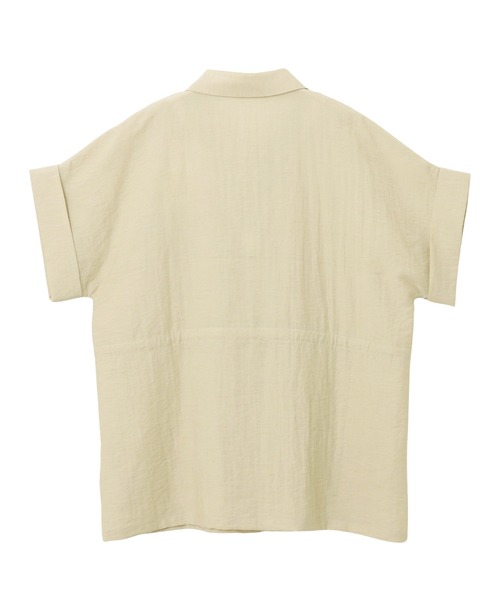 「andme」 半袖チュニック M ライトベージュ レディース_画像4