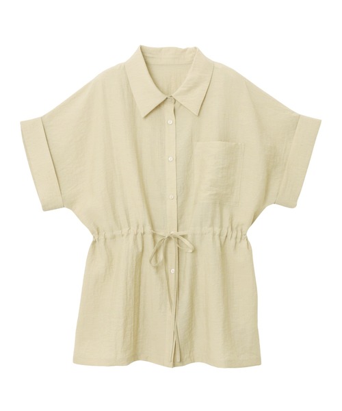 「andme」 半袖チュニック M ライトベージュ レディース_画像6