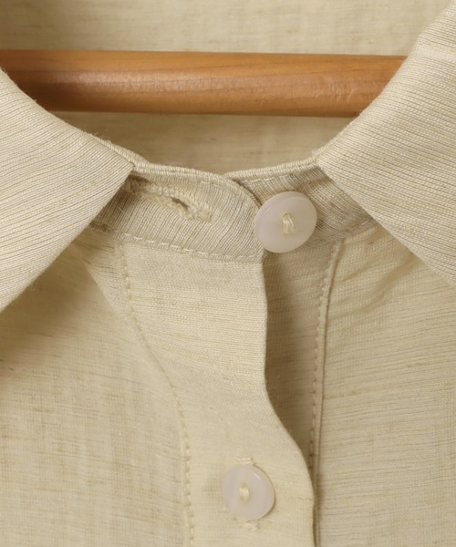 「andme」 半袖チュニック M ライトベージュ レディース_画像8