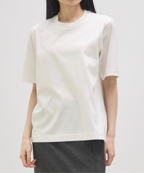 「CINOH」 半袖Tシャツ 38 オフホワイト レディース_画像3
