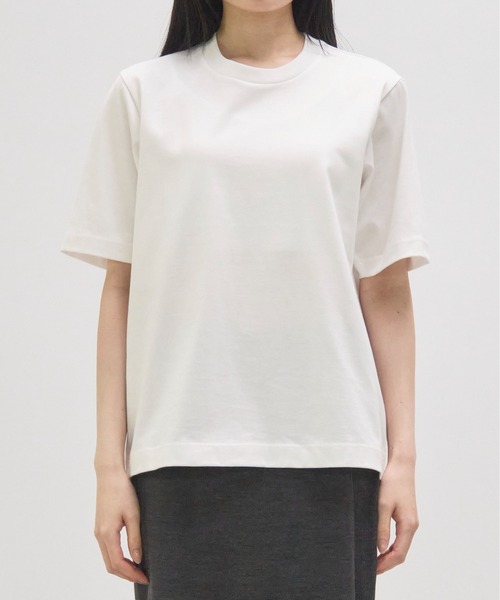 「CINOH」 半袖Tシャツ 38 オフホワイト レディース_画像6