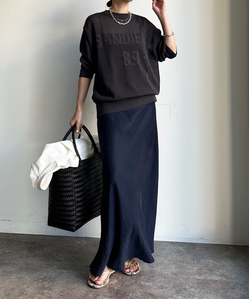 「DouDou」 長袖ニット FREE オフホワイト レディース_画像9